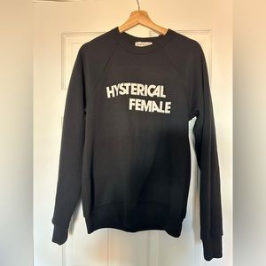 Rachel Antonoff Hysterical Female black 100% cotton sweatshirt